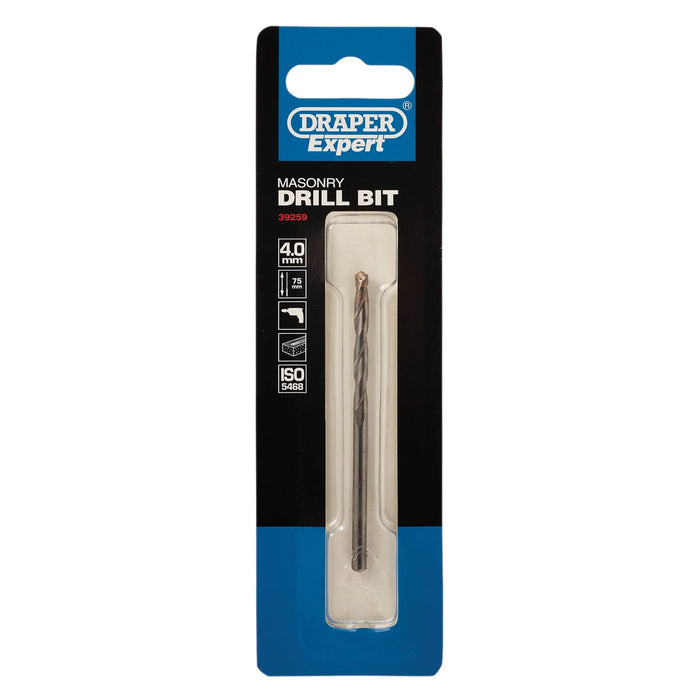 Draper Expert Masonry Drill Bit, 4 x 75mm - MD12PB