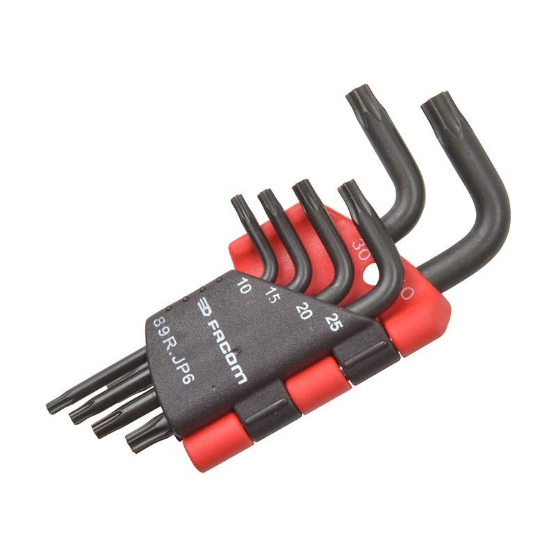 Facom 89R.JP6 ResisTORX Hexagon Key Set of 6 (TX10 - TX40) Facom - Town Tools