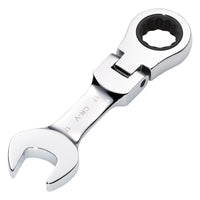 Draper HI-TORQ Metric Stubby Flexible Head Ratchet Combination Spanner, 17mm