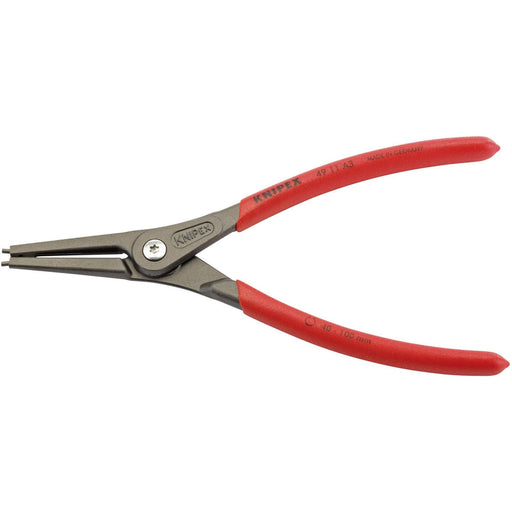 Draper Knipex 49 11 A3 225mm External Straight Tip Circlip Pliers, 40 - 100mm Ca Draper - Town Tools 