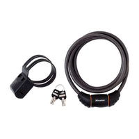 Master Lock Black Braided Steel Keyed Cable 1.8m x 10mm