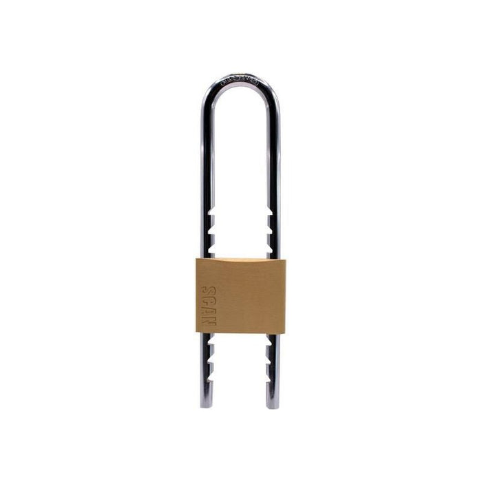 Scan Brass Padlock 50mm Sliding Shackle Scan - Town Tools