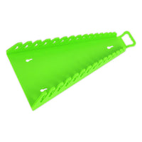 Sealey Reverse Spanner Rack Capacity 15 Spanners Hi-Vis Green WR09HV
