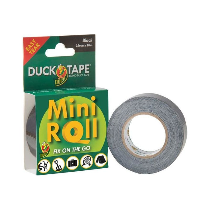 Shurtape Duck Tape® Mini Roll 25mm x 10m Black Shurtape - Town Tools