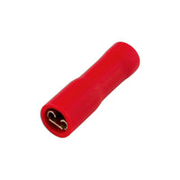 Connect Red Female Fully Ins. Push-On 6.3mm 100pc 30135
