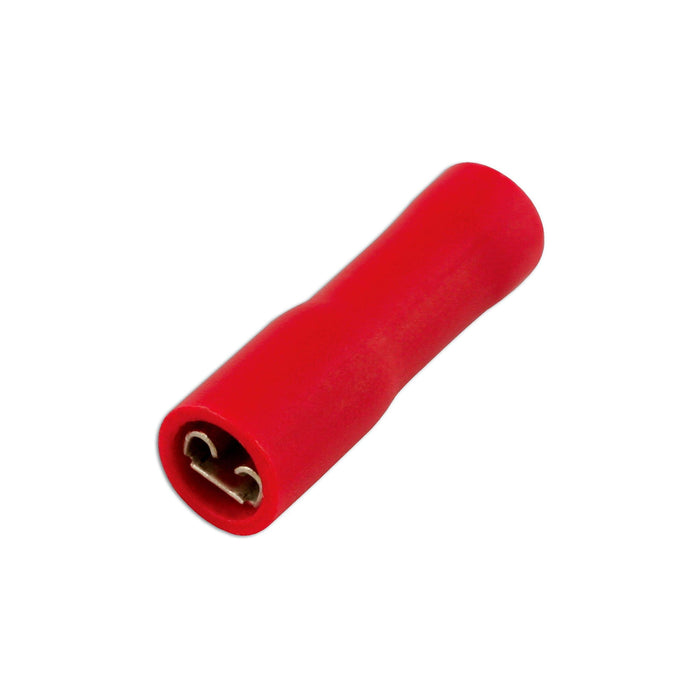 Connect Red Female Fully Ins. Push-On 6.3mm 100pc 30135 Tool Connection - Town Tools 