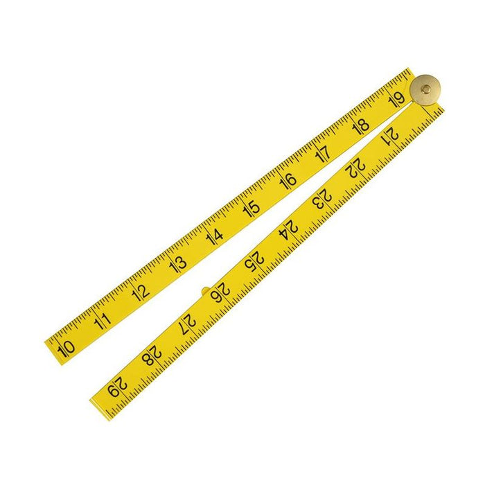 Fisco Yellow ABS Nylon Rule 1m / 39in Fisco - Town Tools