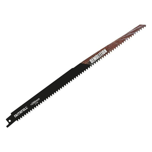 Faithfull S1411DF Bi-Metal Sabre Saw Blade Demolition 300mm 6 TPI (Pack of 5) Faithfull - Town Tools