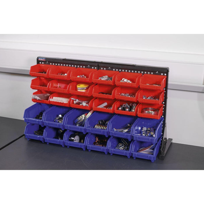 Sealey Bin Storage System Bench Mounting 30 Bins TPS1218 Sealey - Town Tools 