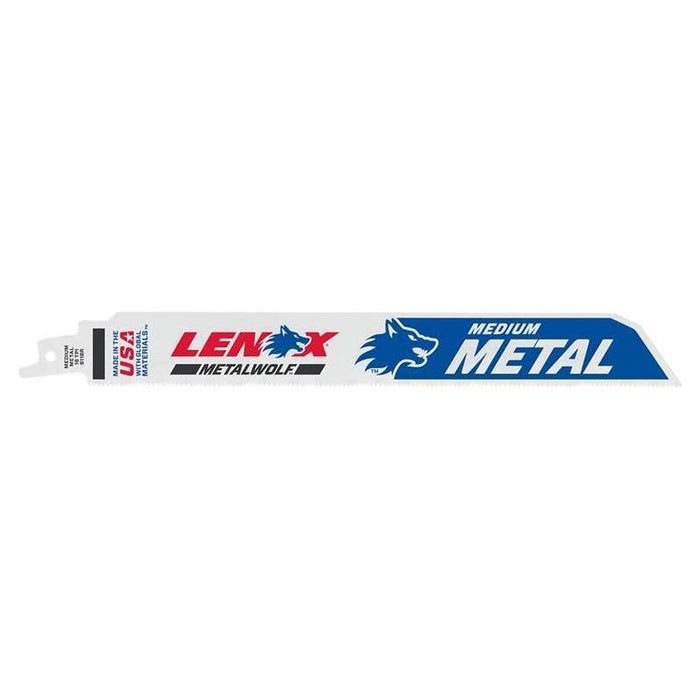 Lenox MetalWolf Wave Edge Reciprocating Saw Blade 229 x 25 x 1.1mm 18 TPI (Pack 5) LENOX - Town Tools