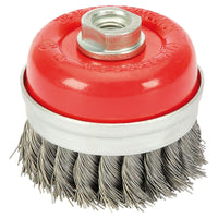 Draper Steel Twist-Knot Wire Cup Brush, 75mm, M14 41449