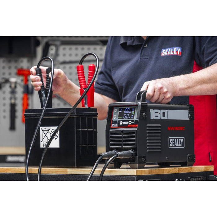 Sealey MMA Inverter Welder & Battery Charger/Starter 200A 230V MW160BC Sealey - Town Tools 