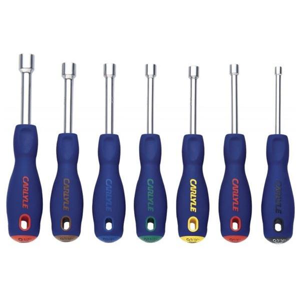 Carlyle Hand Tools Nut Driver Set - Metric - 7 Piece Caryle Tools - Town Tools 