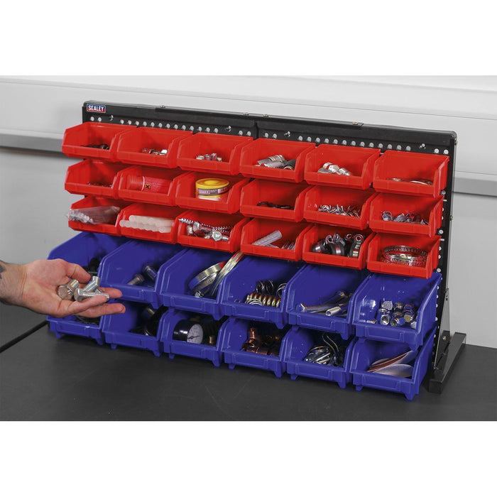 Sealey Bin Storage System Bench Mounting 30 Bins TPS1218 Sealey - Town Tools 