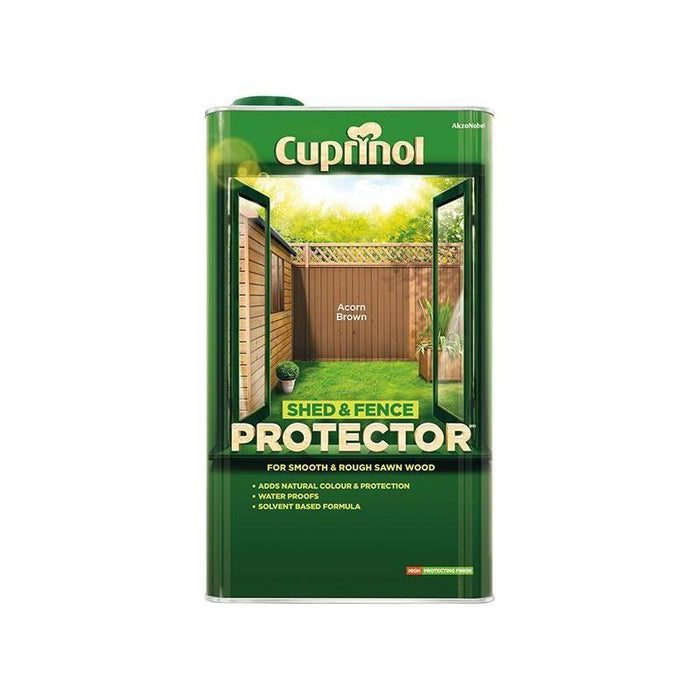 Cuprinol Shed & Fence Protector Acorn Brown 5 litre Cuprinol - Town Tools