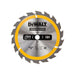 Dewalt Power Tools Portable Construction Circular Saw Blade 184 x 16mm x 18T DeWALT Power Tools - Town Tools