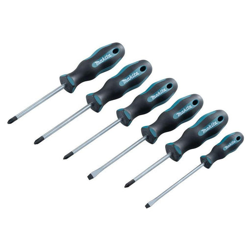 Makita 6Pc Screw Driver Set Sl Ph Pz E-10528 Makita - Town Tools