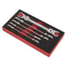 Sealey Premier Premier Flexi-Head Flare Nut Spanner Set 5pc AK2652 Sealey Premier - Town Tools 