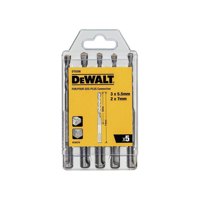 Dewalt Power Tools DT9398 SDS Plus Drill Bit Set, 5 Piece DeWALT Power Tools - Town Tools