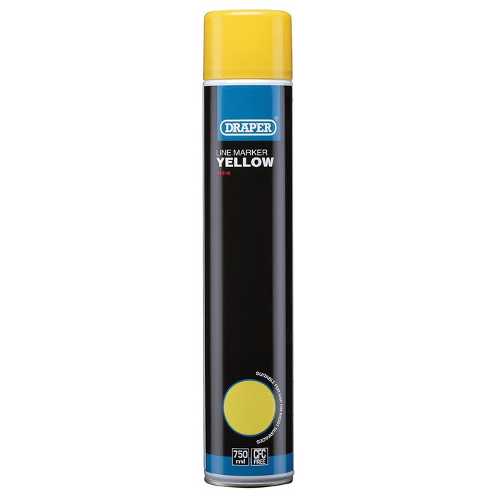 Draper Line Marker Spray Paint, 750ml, Yellow 41916 Draper - Town Tools 