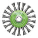 Draper Stainless-Steel Twist-Knot Flat Wire Wheel Brush, 115mm, M14 Draper - Town Tools