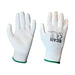 Scan White PU Coated Gloves - M (Size 8) (Pack 12) Scan - Town Tools