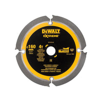 Dewalt Power Tools Extreme PCD Fibre Cement Saw Blade 160 x 20mm x 4T