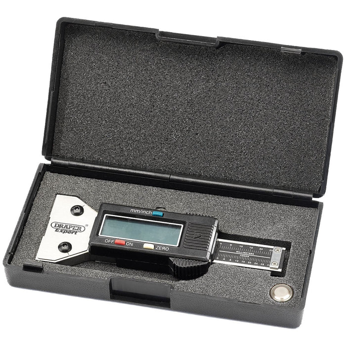 Draper Digital Tyre Tread Depth Gauge with Stainless Steel Body 39591 Draper - Town Tools 