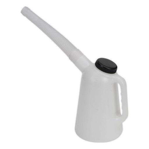 Sealey Oil Container with Lid & Flexible Spout 1L JDL1 Sealey - Town Tools 