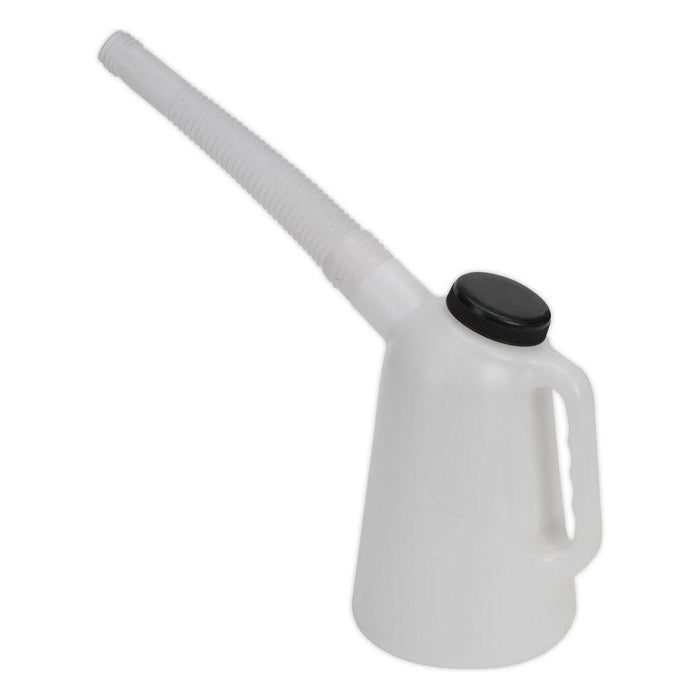 Sealey Oil Container with Lid & Flexible Spout 1L JDL1 Sealey - Town Tools 