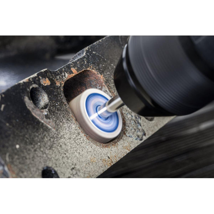 Sealey 25 x 10mm Abrasive Flap Wheel on 6mm Shaft 40Grit - Pack of 5 FW2510405 Sealey - Town Tools 