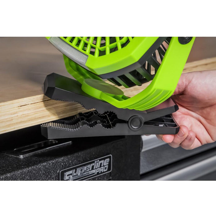 Sealey 4-Speed Portable Clip Fan with Worklight 8" SCF8WL Sealey - Town Tools 