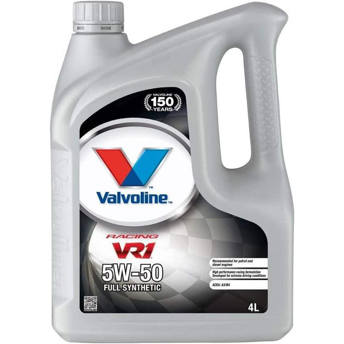 5w50 Fully Synthetic Valvoline VR1 Racing 5W50 - 4 Litre Engine Oil - 873434 Valvoline - Town Tools 