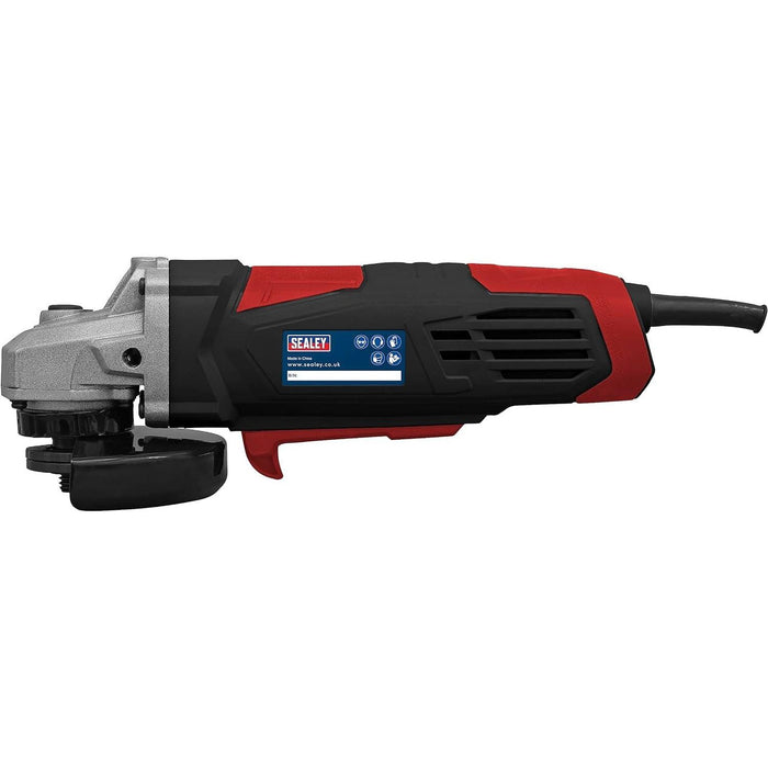 Sealey SG115E Angle Grinder 115mm 750W 230V Red Heavy Duty Sealey - Town Tools 