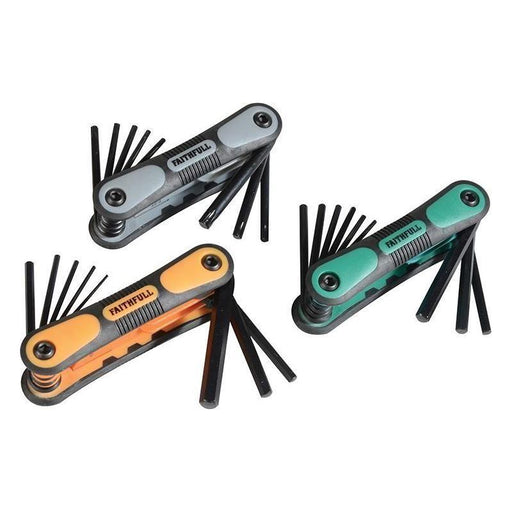 Faithfull Metric, Imperial & TORX Folding Hexagonal Key Set, 25 Piece Faithfull - Town Tools