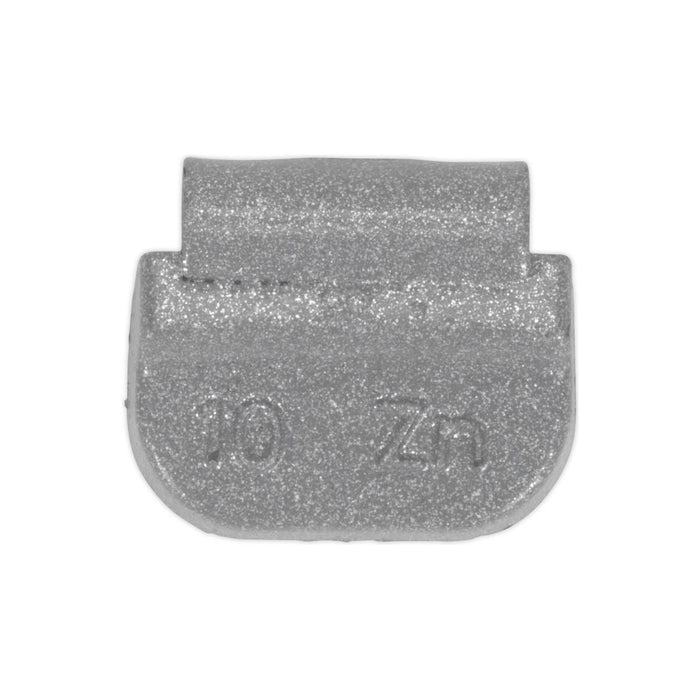 Sealey Wheel Weight 10g Hammer-On Zinc for Steel Wheels Pack of 100 WWSH10 Sealey - Town Tools 