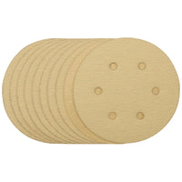 Draper Gold Sanding Discs with Hook & Loop, 150mm, 120 Grit (Pack of 10) 64025