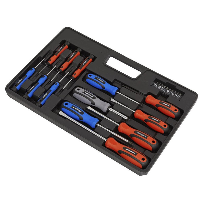 Sealey Soft Grip Screwdriver & Bit Set 23pc S0598