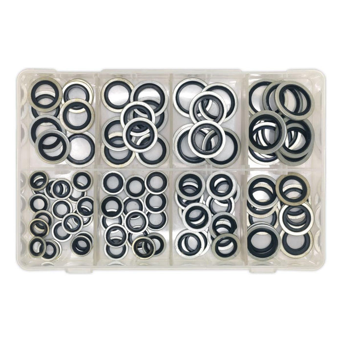 Sealey Bonded Seal (Dowty Seal) Assortment 88pc AB010DS Sealey - Town Tools 