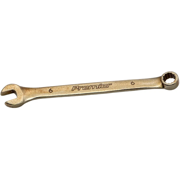 Sealey Combination Spanner 6mm 12pt (Light Brown/Gold)