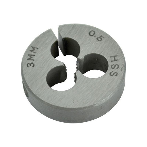 Faithfull HSS Straight Flute Split Die M3 x 0.5, 13/16in OD Faithfull - Town Tools