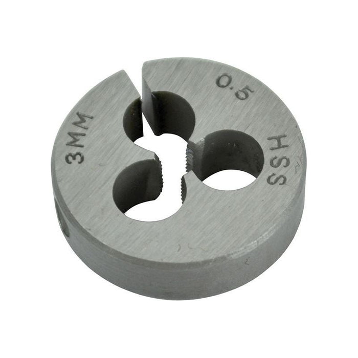 Faithfull HSS Straight Flute Split Die M3 x 0.5, 13/16in OD Faithfull - Town Tools