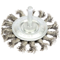 Draper Steel Twist-Knot Wire Wheel Brush, 75mm 41434