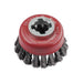 Faithfull X-LOCK Wire Cup Brush Twist Knot 75mm M14x2, 0.50mm Steel Wire Faithfull - Town Tools