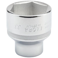 Draper Elora Hexagon Socket, 1/2" Sq. Dr., 33mm (Sold Loose) 15322