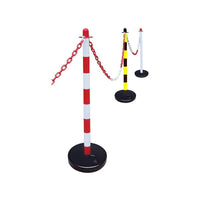 Faithfull Plastic Post for Chain - Red / White