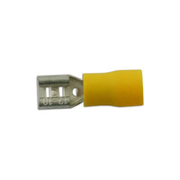 Connect Yellow Female Push-On Terminal  6.3mm 100pc 30210