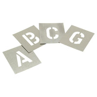 Stencils Set of Zinc Stencils - Letters 2in Walleted