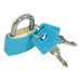 Silverline Hi-Vis Brass Padlocks Set 4pce 20mm Silverline - Town Tools 