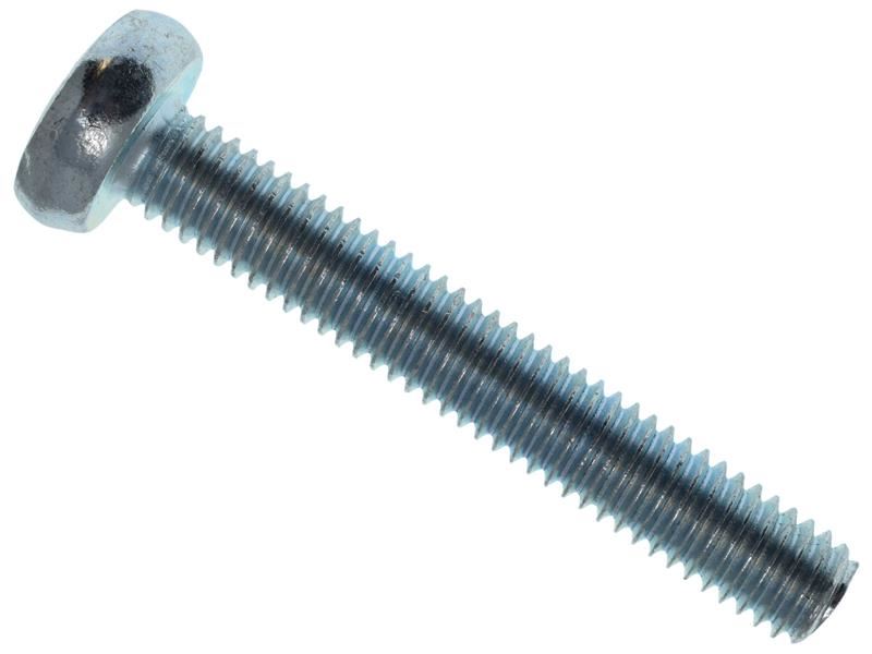 METALMATE Machine Screw Pozi Compatible Pan Head ZP M6 x 40mm Box 25 METALMATE� - Town Tools